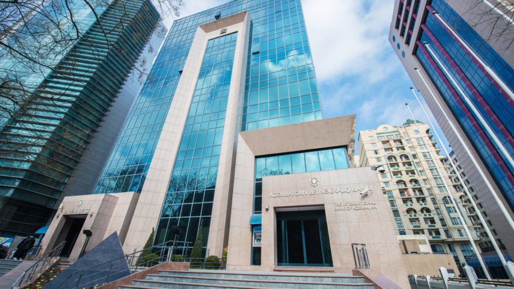 Baku - MARCH 1, 2014: International Bank of Azerbaijan